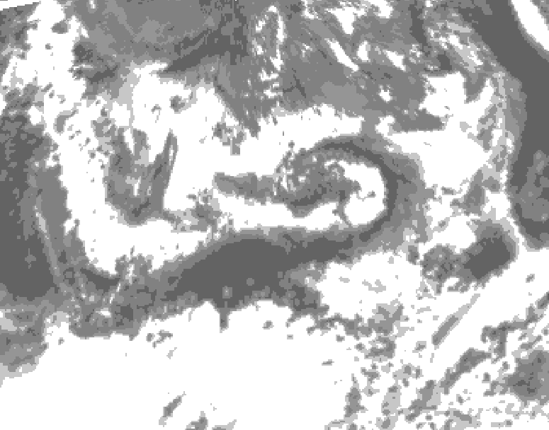 GDPS total cloud 162 hour forecast chart for Canada based on 2025/06/16 0000Z data