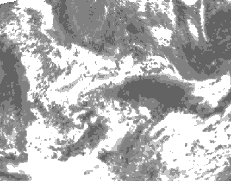 GDPS total cloud 216 hour forecast chart for Canada based on 2025/06/16 0000Z data