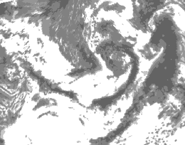 GDPS total cloud 078 hour forecast chart for Canada based on 2025/06/16 1200Z data