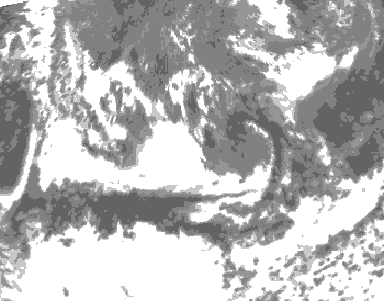 GDPS total cloud 144 hour forecast chart for Canada based on 2025/06/16 1200Z data