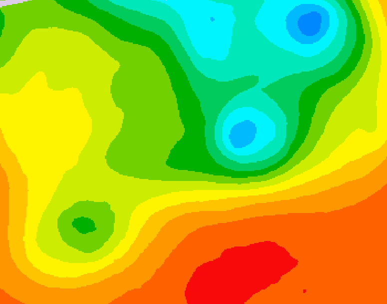 GDPS 500 millibar geopotential height 138 hour forecast chart for Canada based on 2025/06/17 0000Z data