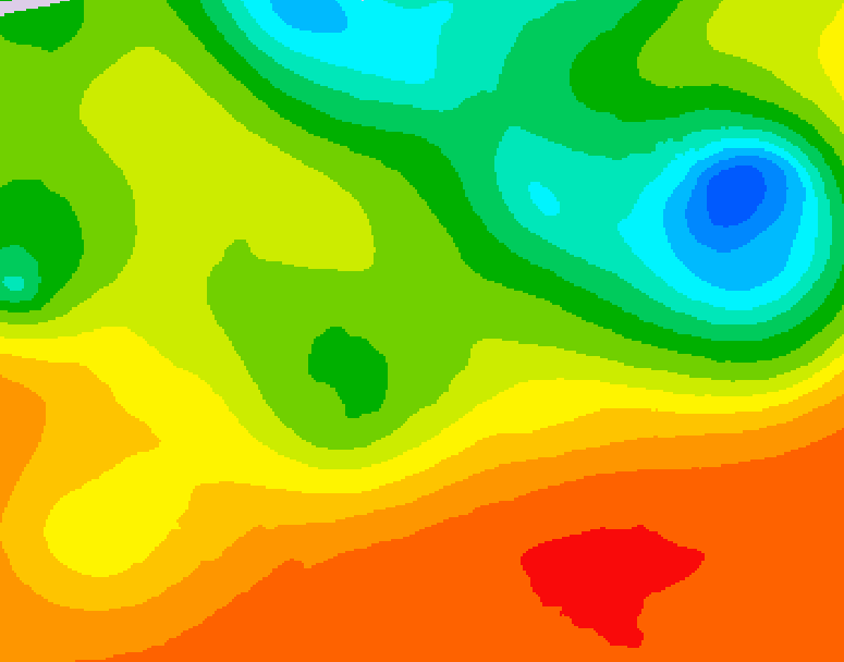GDPS 500 millibar geopotential height 192 hour forecast chart for Canada based on 2025/06/17 0000Z data