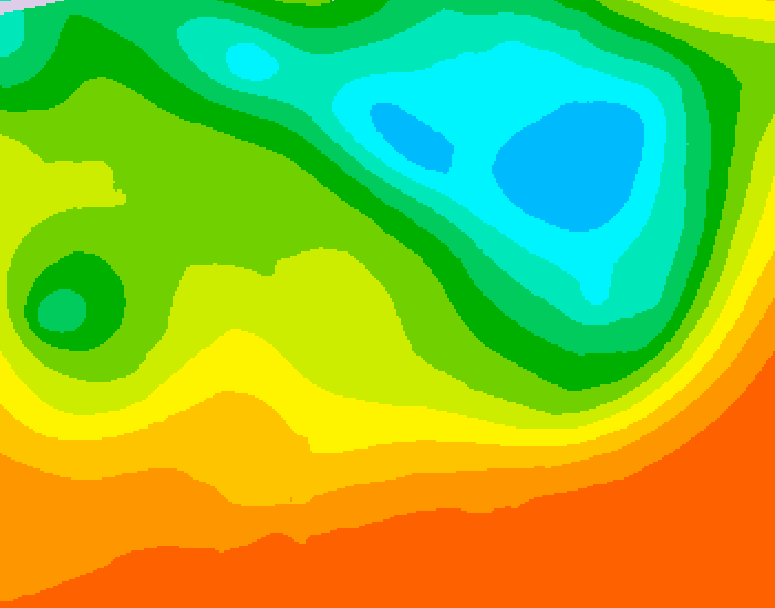 GDPS 500 millibar geopotential height 240 hour forecast chart for Canada based on 2025/06/17 0000Z data