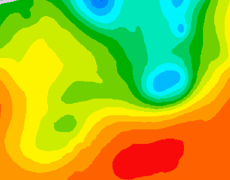 GDPS 500 millibar geopotential height 132 hour forecast chart for Canada based on 2025/06/17 1200Z data