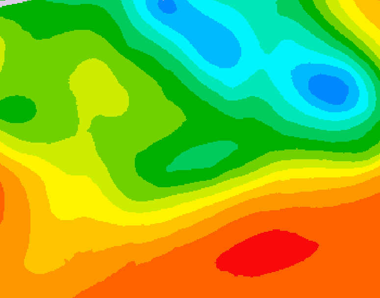 GDPS 500 millibar geopotential height 180 hour forecast chart for Canada based on 2025/06/17 1200Z data