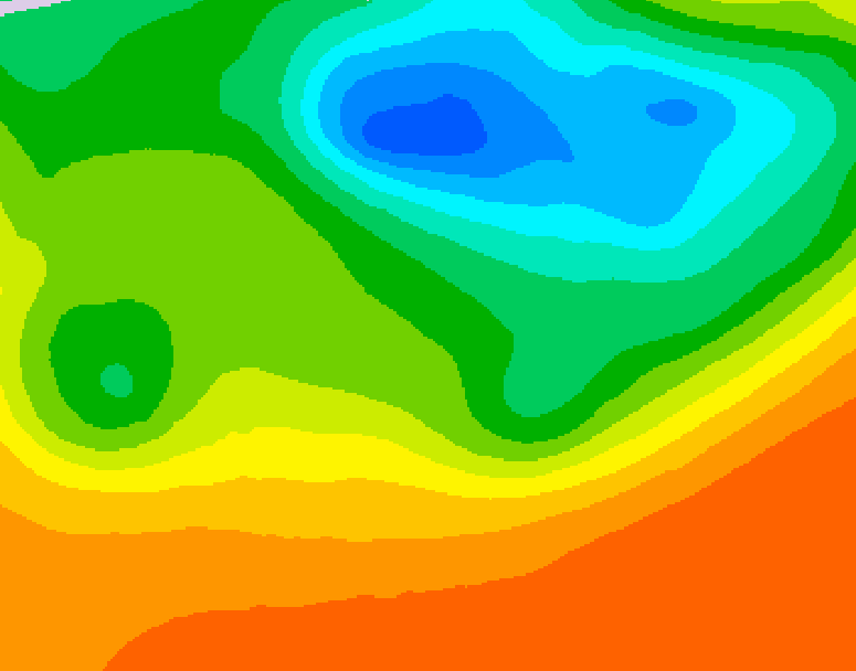 GDPS 500 millibar geopotential height 216 hour forecast chart for Canada based on 2025/06/17 1200Z data