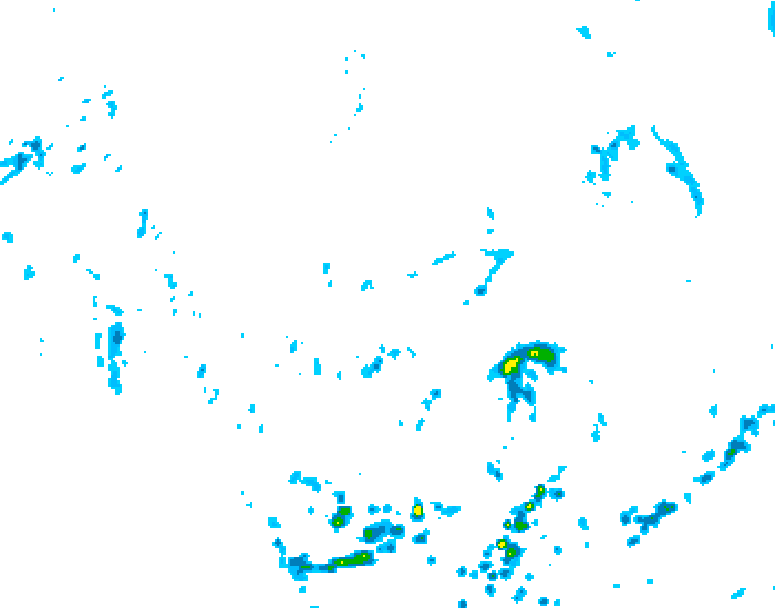GDPS precipitation 012 hour forecast chart for Canada based on 2025/06/17 1200Z data