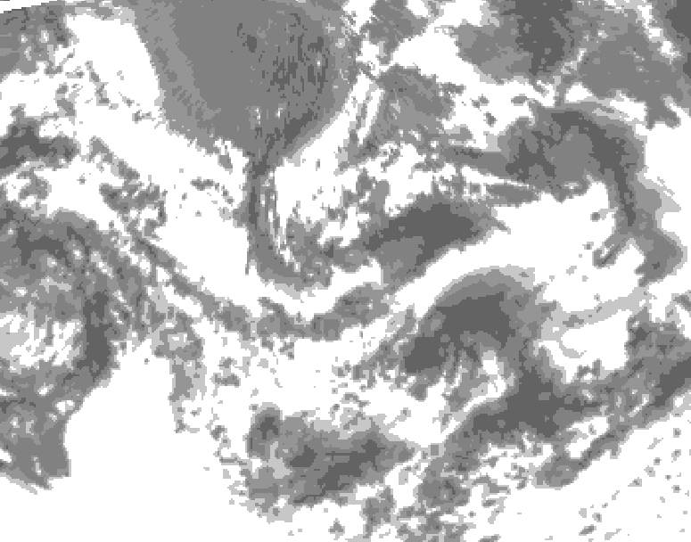 GDPS total cloud 012 hour forecast chart for Canada based on 2025/06/17 1200Z data