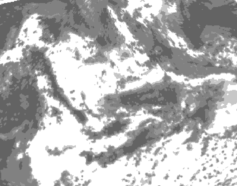 GDPS total cloud 192 hour forecast chart for Canada based on 2025/06/17 1200Z data