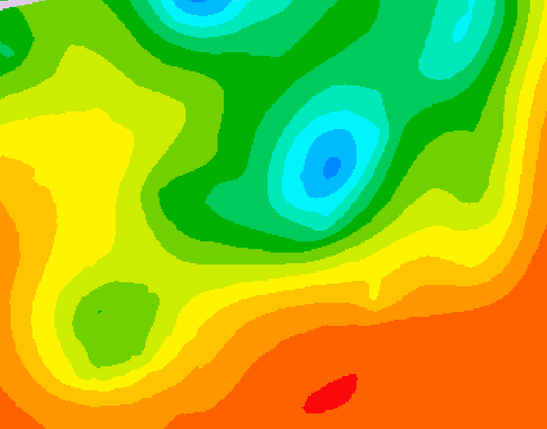 GDPS 500 millibar geopotential height 096 hour forecast chart for Canada based on 2025/06/18 0000Z data