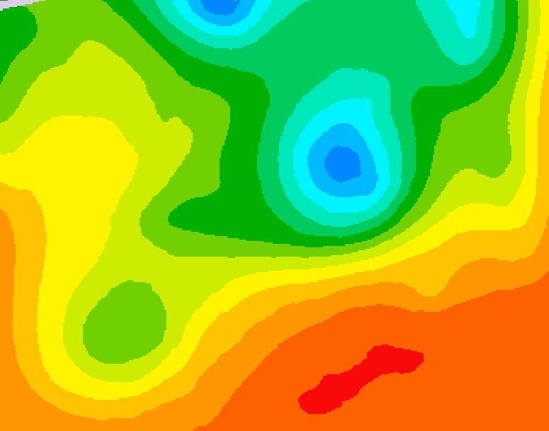 GDPS 500 millibar geopotential height 108 hour forecast chart for Canada based on 2025/06/18 0000Z data