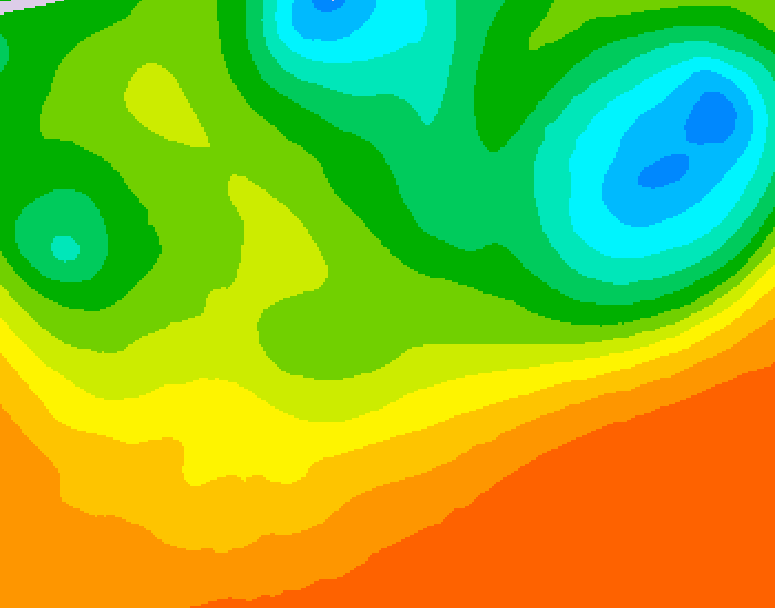 GDPS 500 millibar geopotential height 192 hour forecast chart for Canada based on 2025/06/18 0000Z data