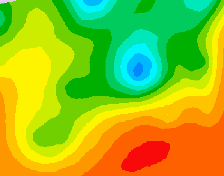 GDPS 500 millibar geopotential height 096 hour forecast chart for Canada based on 2025/06/18 1200Z data