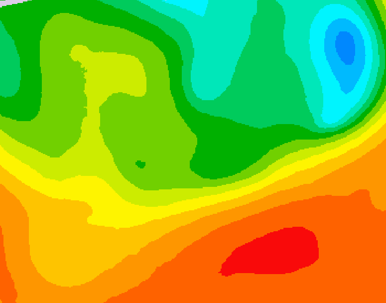 GDPS 500 millibar geopotential height 156 hour forecast chart for Canada based on 2025/06/18 1200Z data