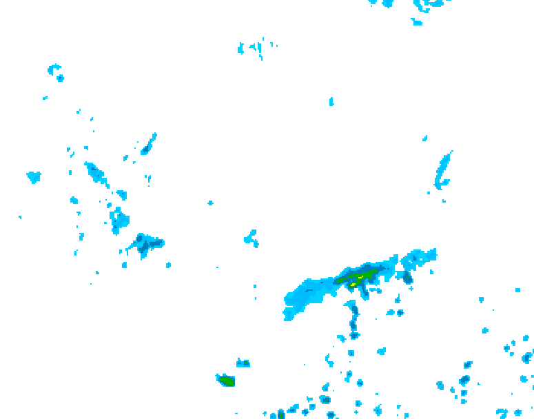 GDPS precipitation 222 hour forecast chart for Canada based on 2025/06/18 1200Z data