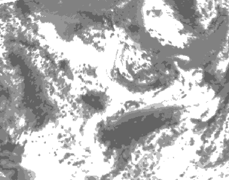 GDPS total cloud 204 hour forecast chart for Canada based on 2025/06/18 1200Z data