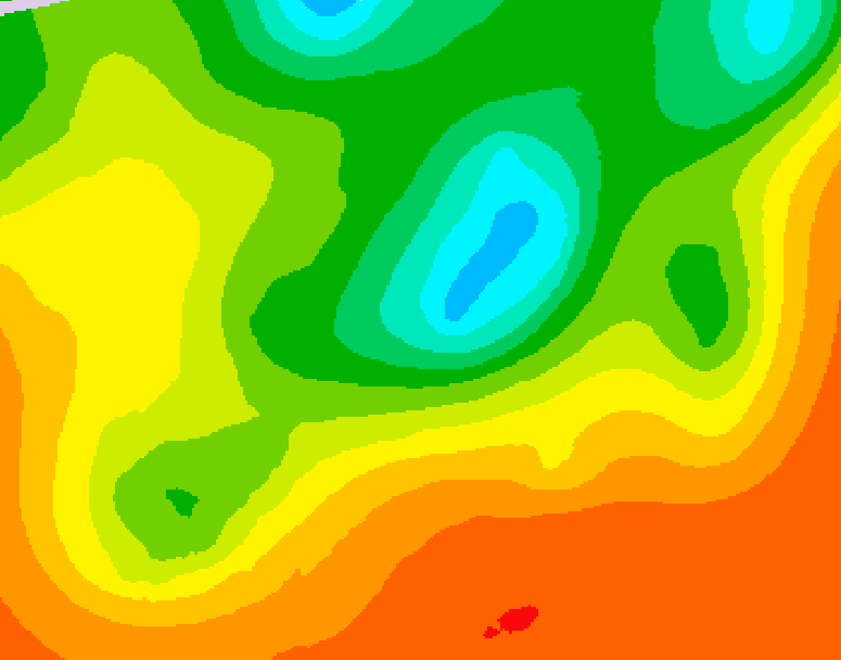GDPS 500 millibar geopotential height 072 hour forecast chart for Canada based on 2025/06/19 0000Z data