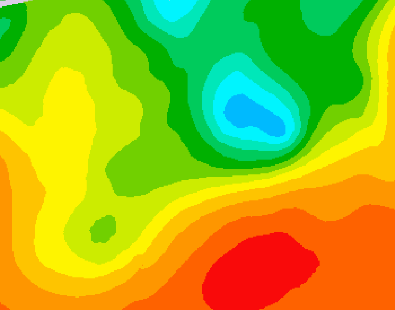 GDPS 500 millibar geopotential height 096 hour forecast chart for Canada based on 2025/06/19 0000Z data