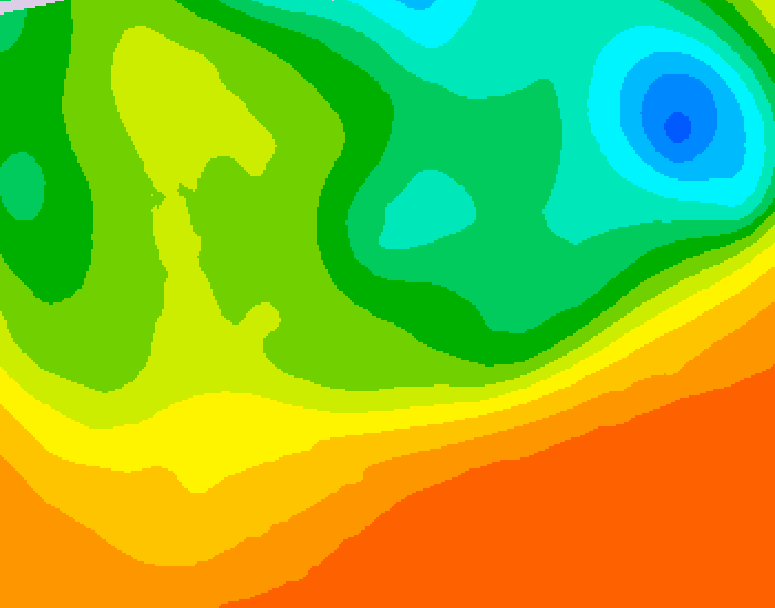 GDPS 500 millibar geopotential height 156 hour forecast chart for Canada based on 2025/06/19 0000Z data