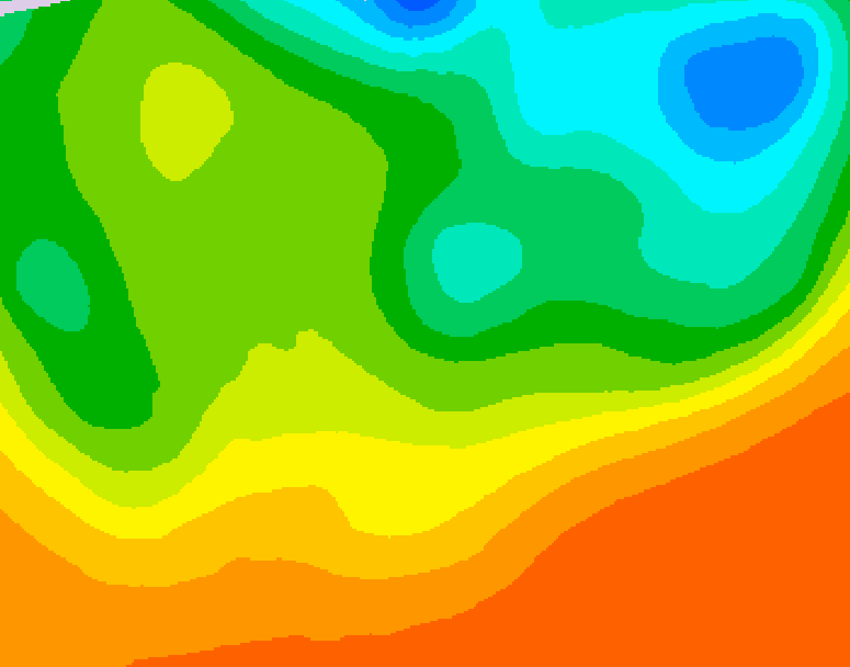GDPS 500 millibar geopotential height 180 hour forecast chart for Canada based on 2025/06/19 0000Z data
