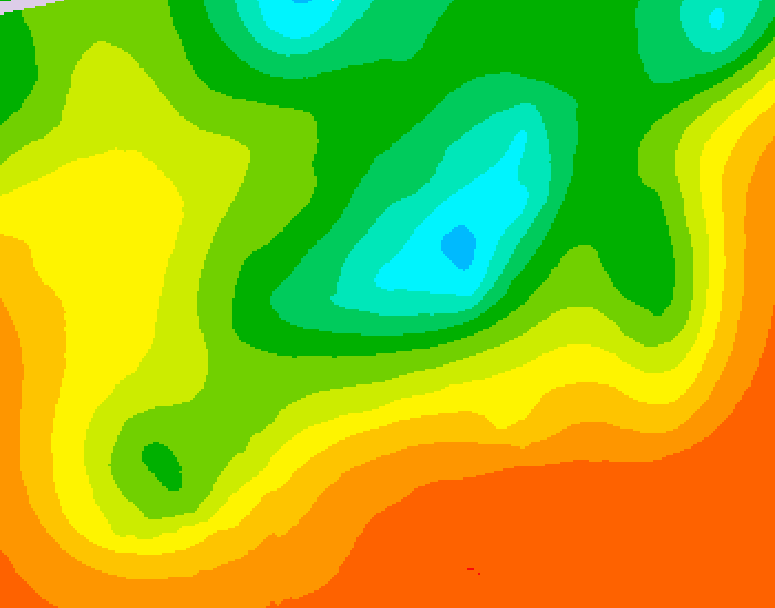 GDPS 500 millibar geopotential height 060 hour forecast chart for Canada based on 2025/06/19 1200Z data