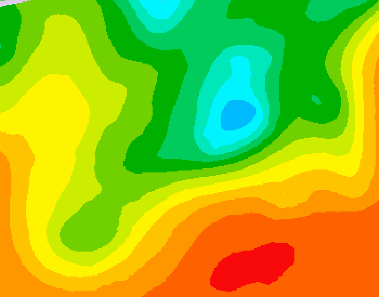GDPS 500 millibar geopotential height 072 hour forecast chart for Canada based on 2025/06/19 1200Z data