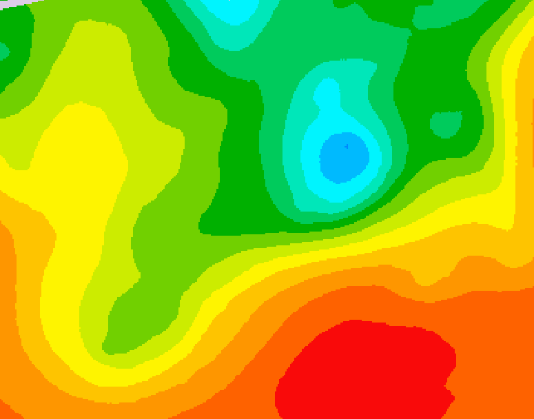GDPS 500 millibar geopotential height 078 hour forecast chart for Canada based on 2025/06/19 1200Z data
