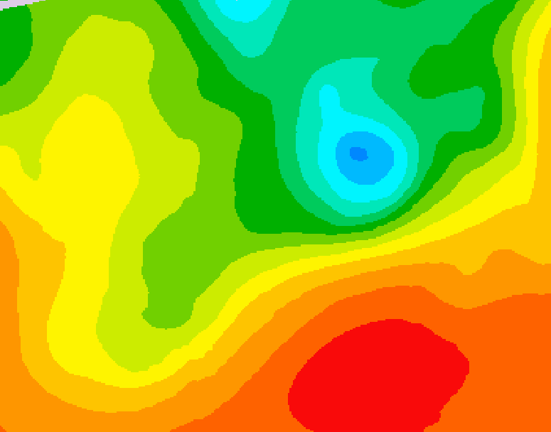 GDPS 500 millibar geopotential height 084 hour forecast chart for Canada based on 2025/06/19 1200Z data