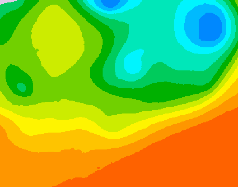 GDPS 500 millibar geopotential height 156 hour forecast chart for Canada based on 2025/06/19 1200Z data