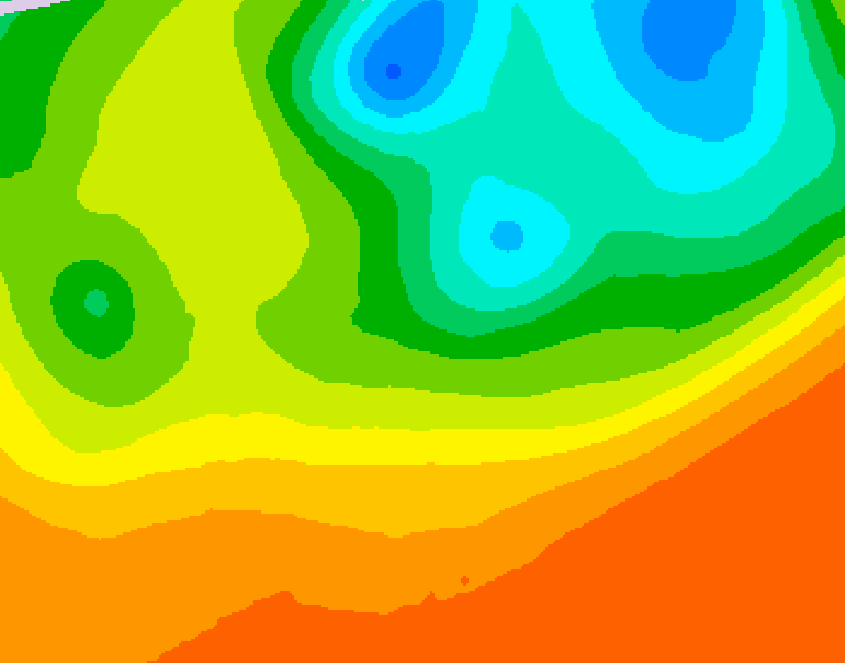 GDPS 500 millibar geopotential height 180 hour forecast chart for Canada based on 2025/06/19 1200Z data