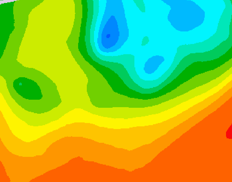 GDPS 500 millibar geopotential height 198 hour forecast chart for Canada based on 2025/06/19 1200Z data