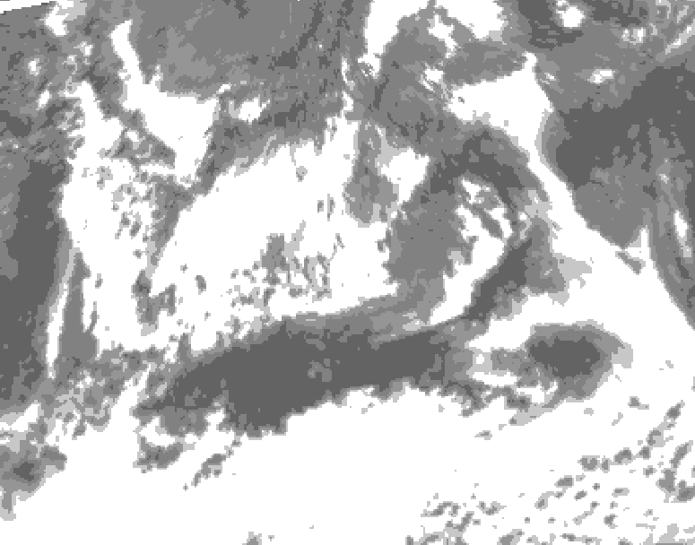 GDPS total cloud 078 hour forecast chart for Canada based on 2025/06/19 1200Z data