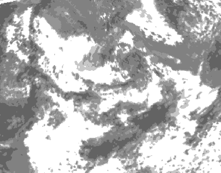 GDPS total cloud 168 hour forecast chart for Canada based on 2025/06/19 1200Z data