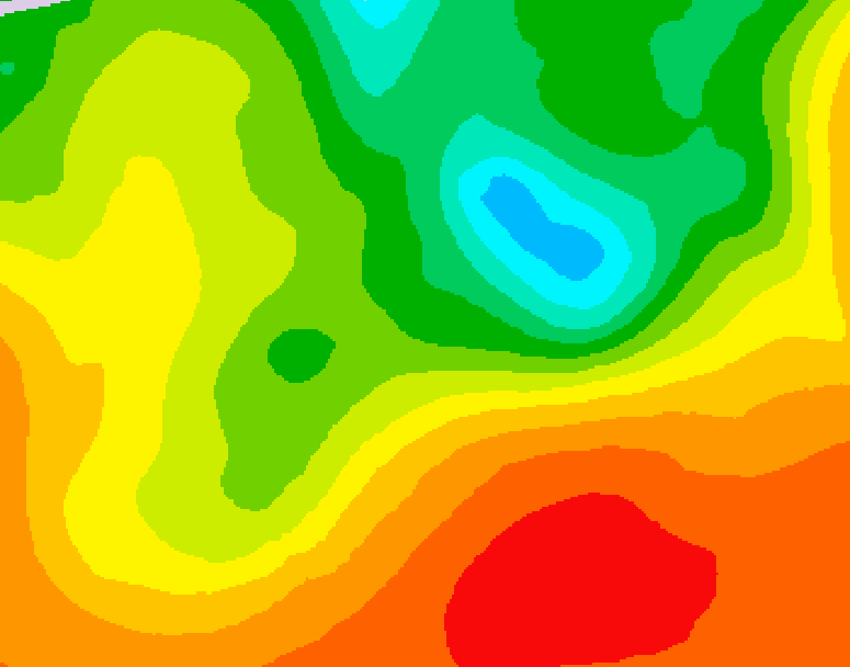 GDPS 500 millibar geopotential height 072 hour forecast chart for Canada based on 2025/06/20 0000Z data