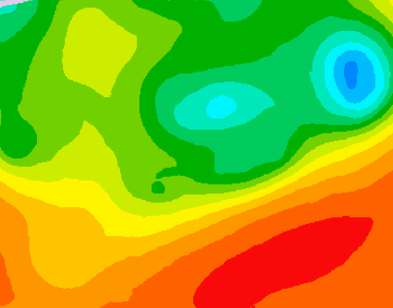 GDPS 500 millibar geopotential height 120 hour forecast chart for Canada based on 2025/06/20 0000Z data