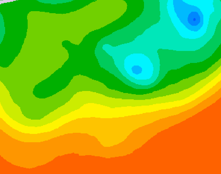 GDPS 500 millibar geopotential height 186 hour forecast chart for Canada based on 2025/06/20 0000Z data