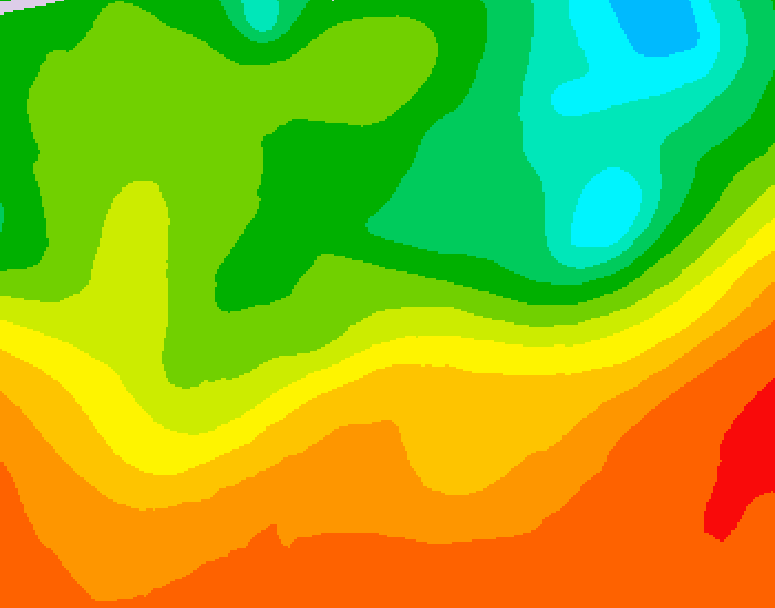 GDPS 500 millibar geopotential height 216 hour forecast chart for Canada based on 2025/06/20 0000Z data