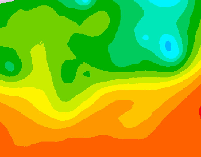 GDPS 500 millibar geopotential height 234 hour forecast chart for Canada based on 2025/06/20 0000Z data