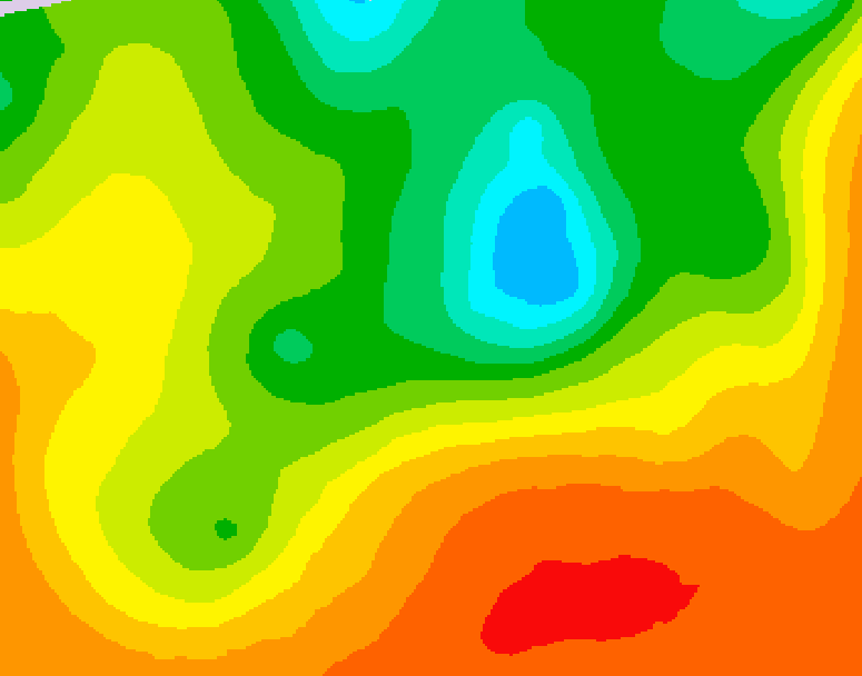 GDPS 500 millibar geopotential height 048 hour forecast chart for Canada based on 2025/06/20 1200Z data