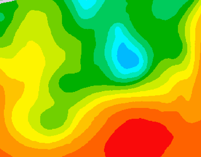 GDPS 500 millibar geopotential height 054 hour forecast chart for Canada based on 2025/06/20 1200Z data