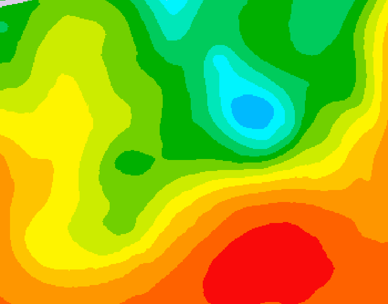GDPS 500 millibar geopotential height 060 hour forecast chart for Canada based on 2025/06/20 1200Z data