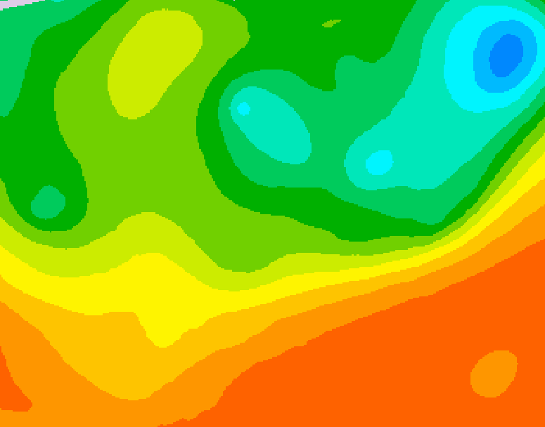 GDPS 500 millibar geopotential height 120 hour forecast chart for Canada based on 2025/06/20 1200Z data