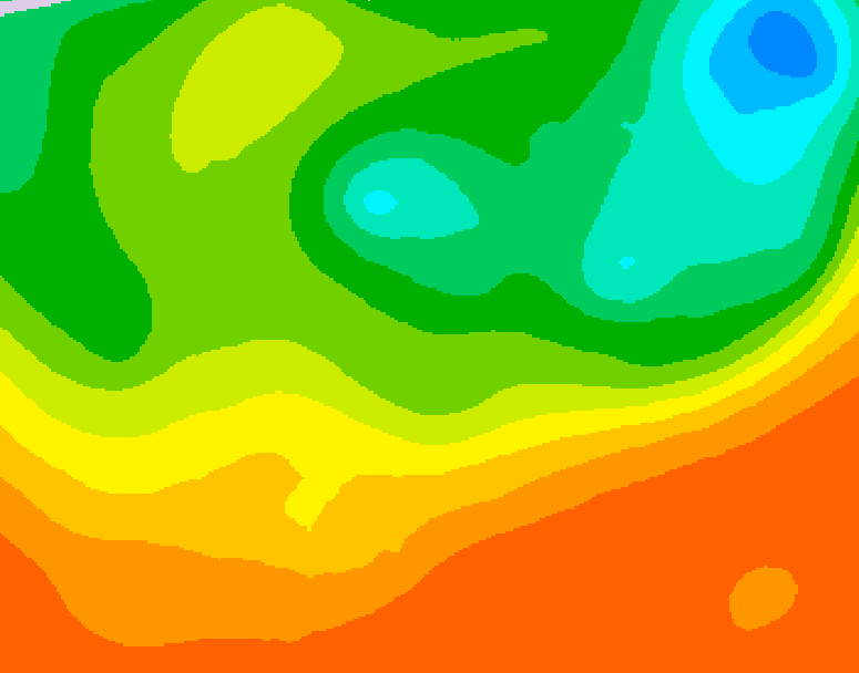 GDPS 500 millibar geopotential height 132 hour forecast chart for Canada based on 2025/06/20 1200Z data