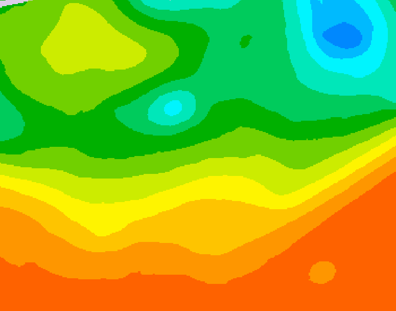 GDPS 500 millibar geopotential height 174 hour forecast chart for Canada based on 2025/06/20 1200Z data