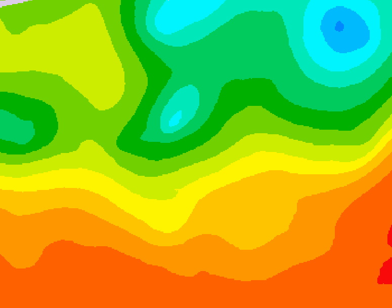 GDPS 500 millibar geopotential height 198 hour forecast chart for Canada based on 2025/06/20 1200Z data
