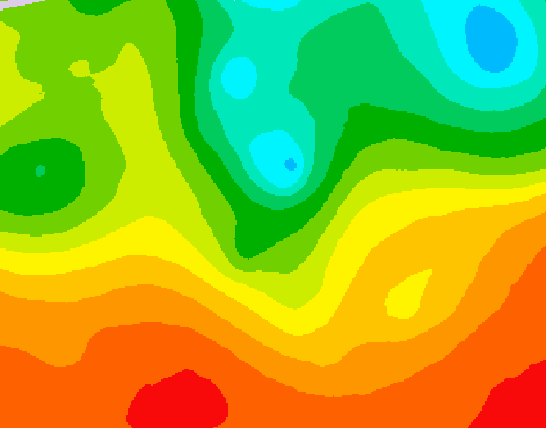 GDPS 500 millibar geopotential height 222 hour forecast chart for Canada based on 2025/06/20 1200Z data