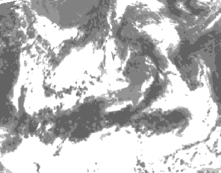 GDPS total cloud 060 hour forecast chart for Canada based on 2025/06/20 0000Z data