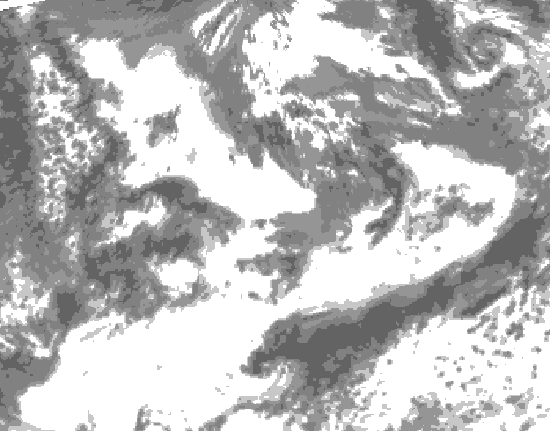 GDPS total cloud 186 hour forecast chart for Canada based on 2025/06/20 0000Z data