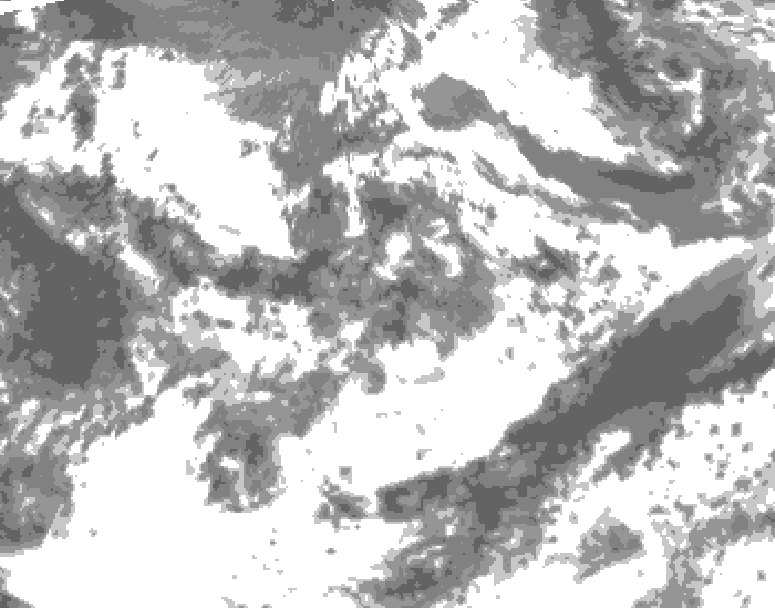 GDPS total cloud 174 hour forecast chart for Canada based on 2025/06/20 1200Z data