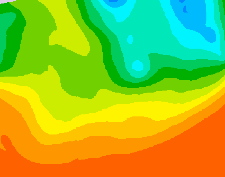 GDPS 500 millibar geopotential height 162 hour forecast chart for Canada based on 2025/06/21 0000Z data
